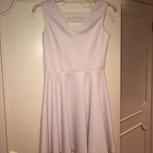 White skater dress